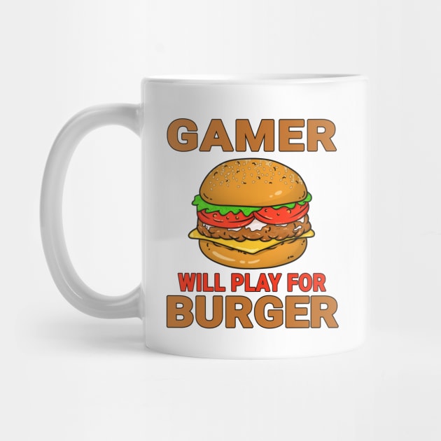 Gamer Funny Burger Lover Design Quote by jeric020290